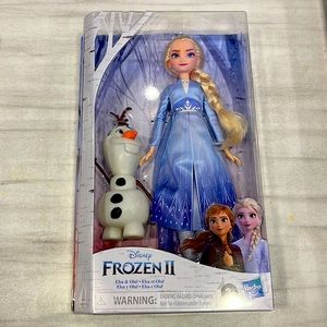Disney Frozen 2 Elsa & Olaf Doll Set, Hasbro New/Sealed